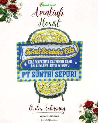 Papan Bunga Duka di Kebon Pisang